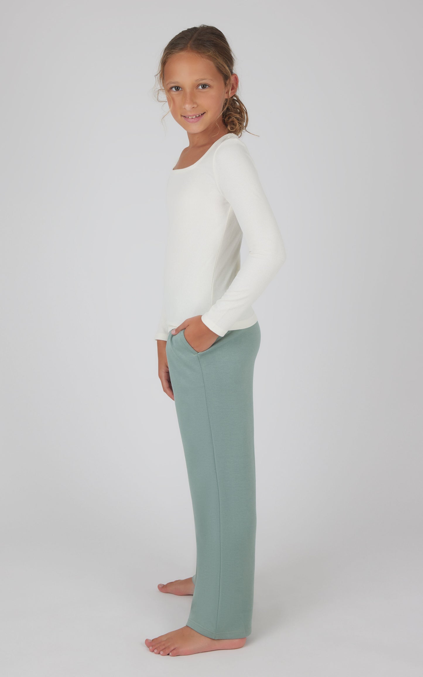 90 Degree by Reflex Girls Heavenly Rib School's Out Square Neck Top and Pant