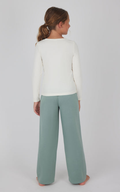 90 Degree by Reflex Girls Heavenly Rib School's Out Square Neck Top and Pant