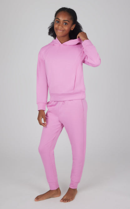 90 Degree by Reflex Girls 2 PC Pullover Hoodie + Jogger Set