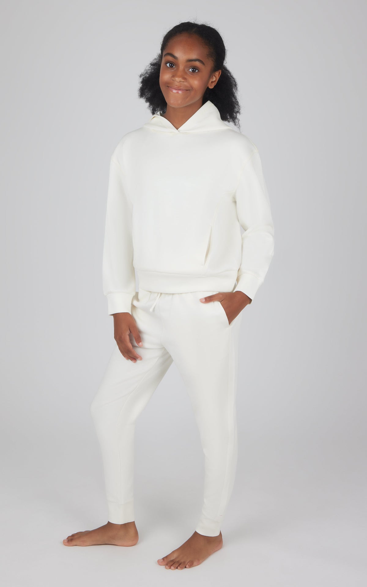 90 Degree by Reflex Girls 2 PC Pullover Hoodie + Jogger Set