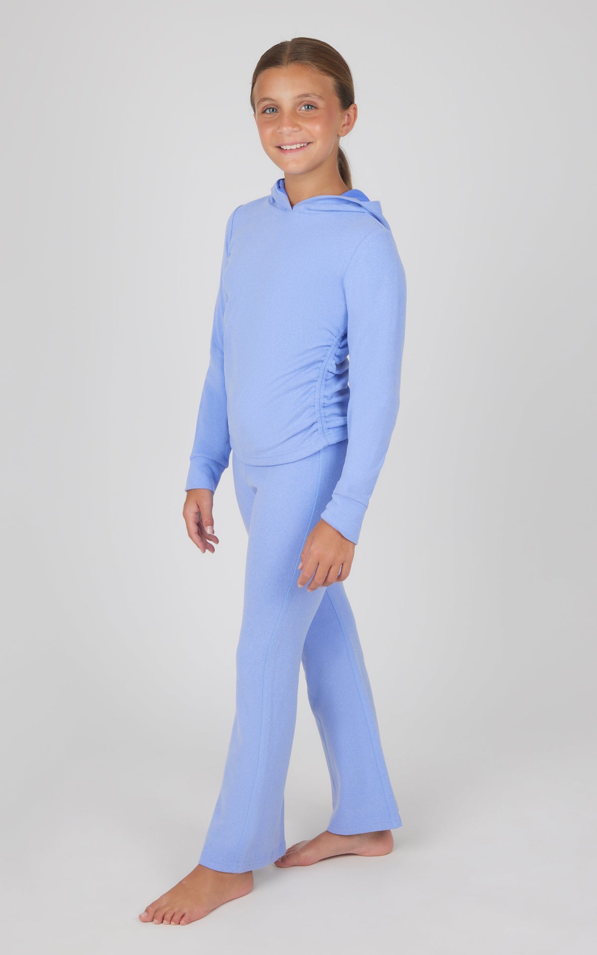 90 Degree by Reflex Girls 2 PC Hoodie and Flared Leg Pant