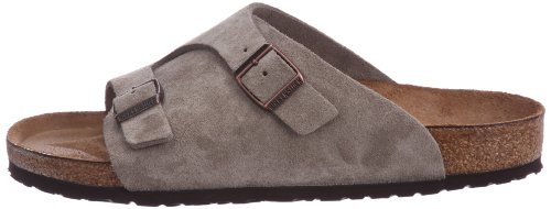 Birkenstock Unisex Zurich Bs Suede Leather Taupe