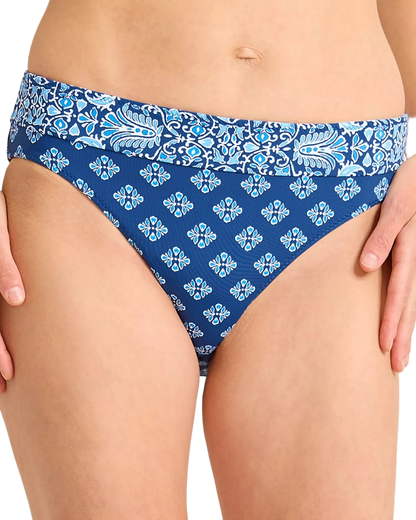 Tommy Bahama Reversible High Waist Bikini Bottom - Noble Pineapple
