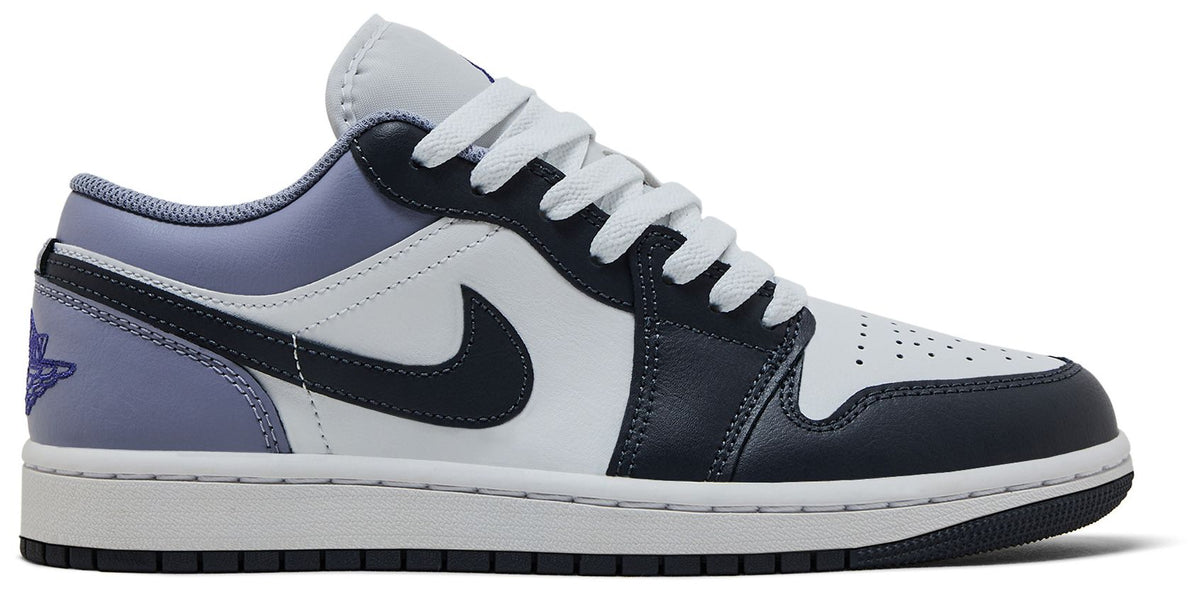 Air Jordan Men's Retro 1 Low 'White Indigo Haze' - 553558-145