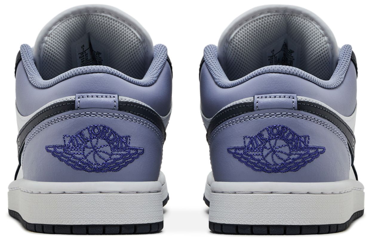 Air Jordan Men's Retro 1 Low 'White Indigo Haze' - 553558-145