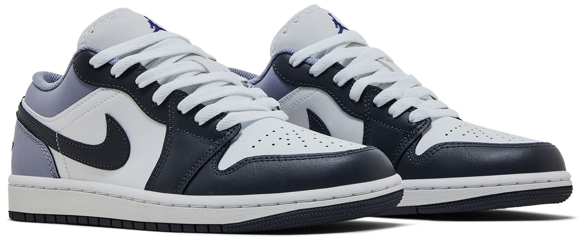 Air Jordan Men's Retro 1 Low 'White Indigo Haze' - 553558-145