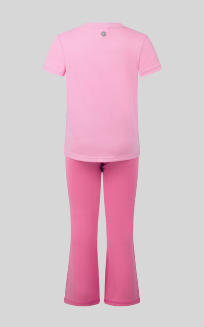 90 Degree by Reflex Toddler Girls 2 PC Short Sleeve Tee and Flare Legging