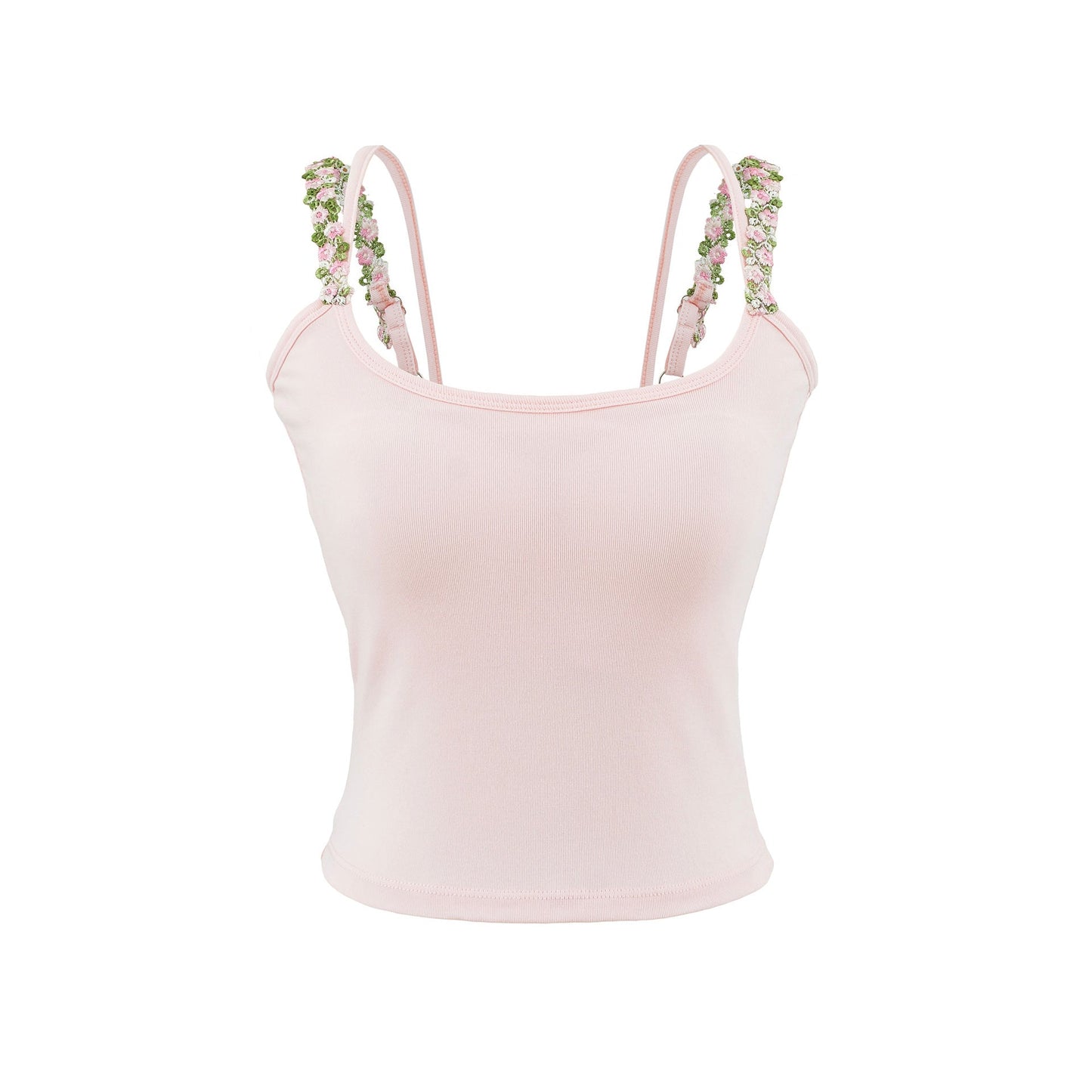 Round neck sleeveless top