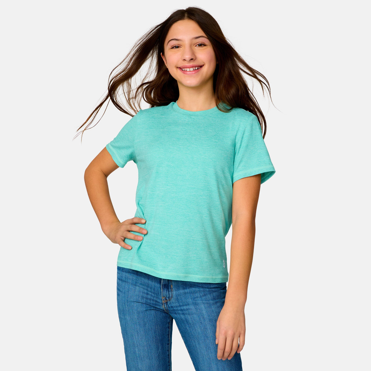 Girls' Microtech® Crew Neck Shirt
