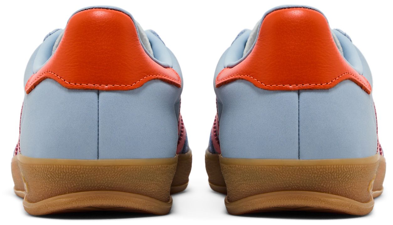 adidas Women's Gazelle Indoor 'Wonder Blue Solar Orange Gum' Sneakers