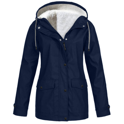 Outdoor Hooded Fleece Jacket