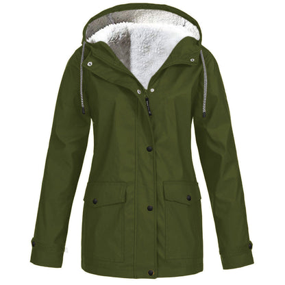 Outdoor Hooded Fleece Jacket