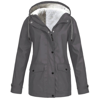 Outdoor Hooded Fleece Jacket