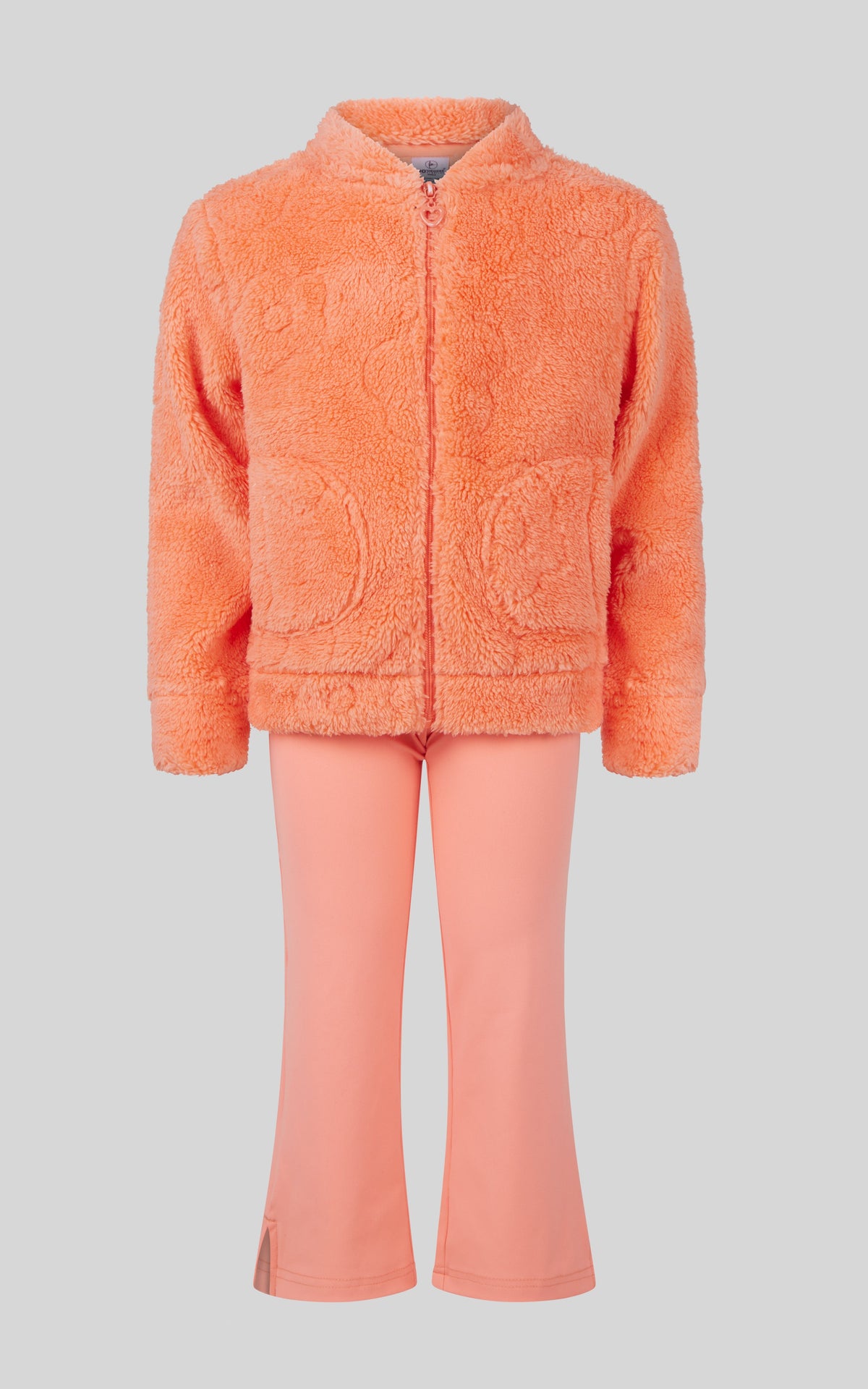 90 Degree by Reflex Toddler Girls 2 PC Jacquard Bomber Jacket and Flare Leg Pant
