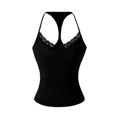 Slim fit V-neck top for women