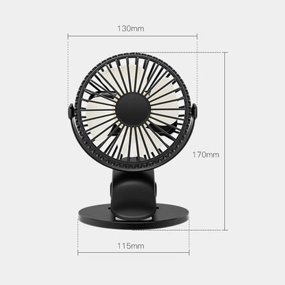 Mini Student Desk Fan USB Powered Three Speed Brushless Motor