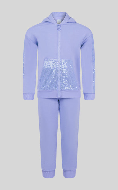 90 Degree by Reflex Toddler Girls 2 PC Brushed Terry Hoodie Jacket and Jogger