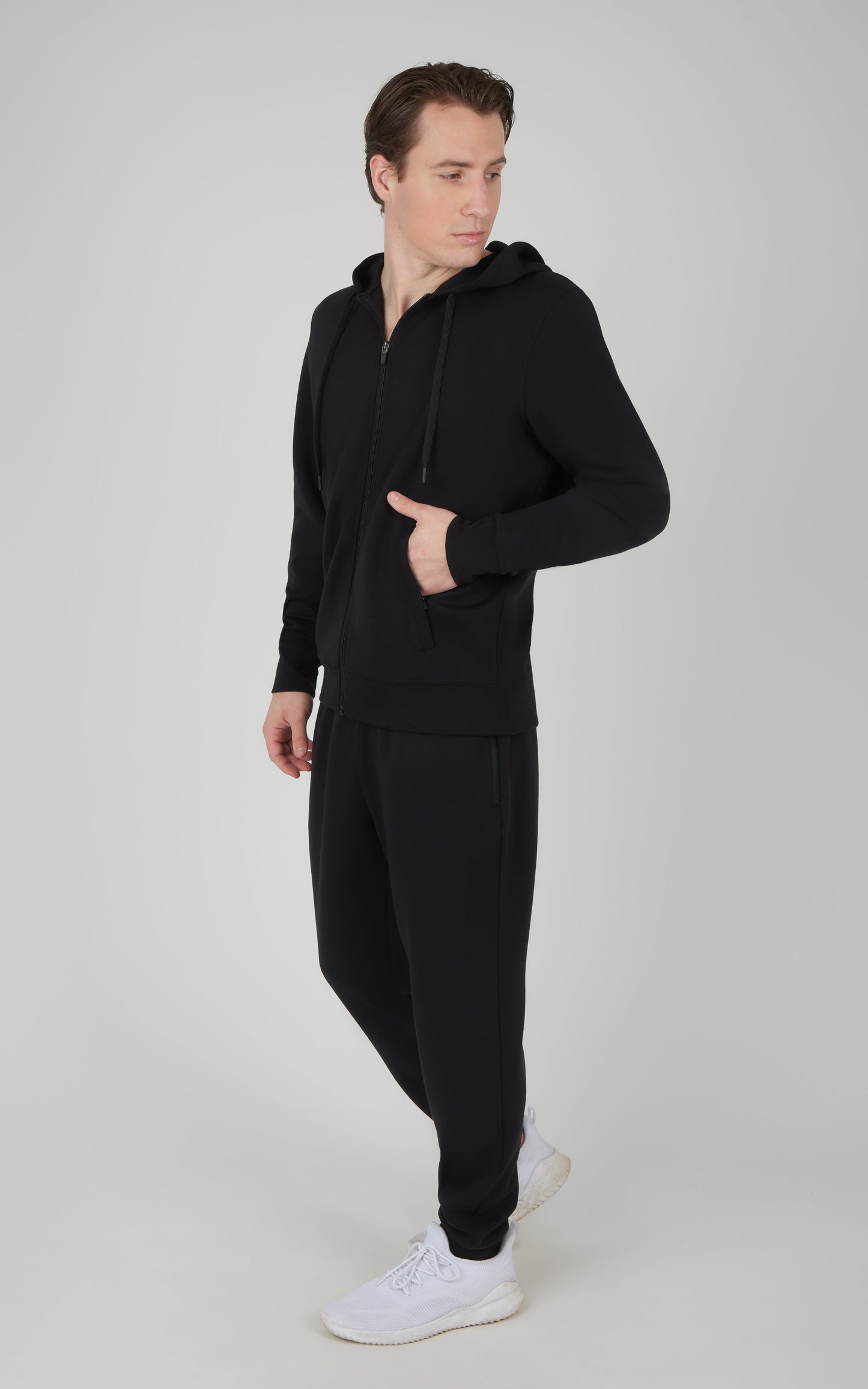 90 Degree by Reflex Men's Softlite Full Zip Jacket and Jogger Set