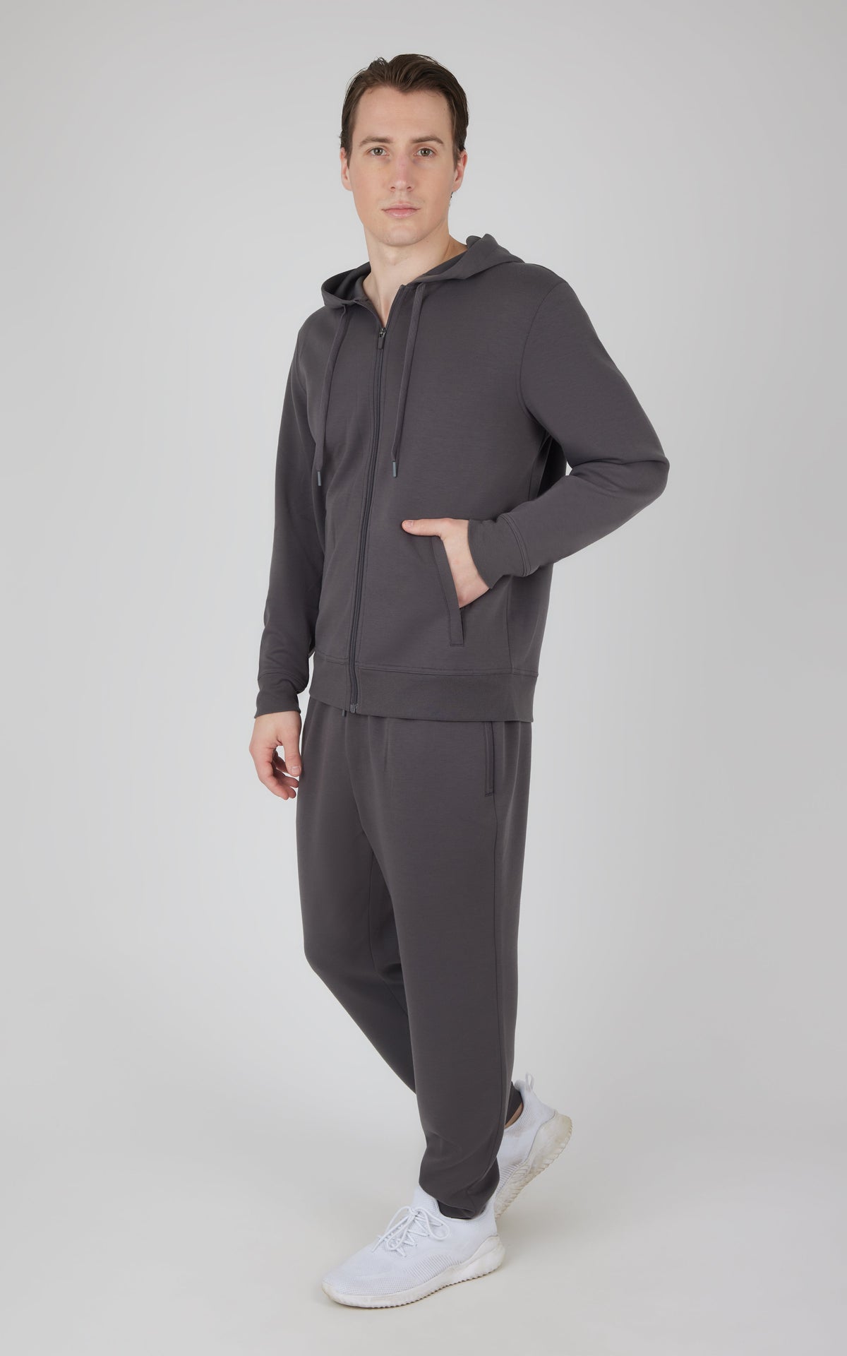 90 Degree by Reflex Men's Softlite Full Zip Jacket and Jogger Set