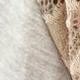 Gold Red Lace Hollow Eyelet Rayon Soft Long  Sleeve Raglan Tunic Top Band Hem Shirt