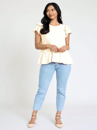 Black White Animal Leopard & Tropical Print Raglan Cap Sleeve   | 7 Colors | S-3X