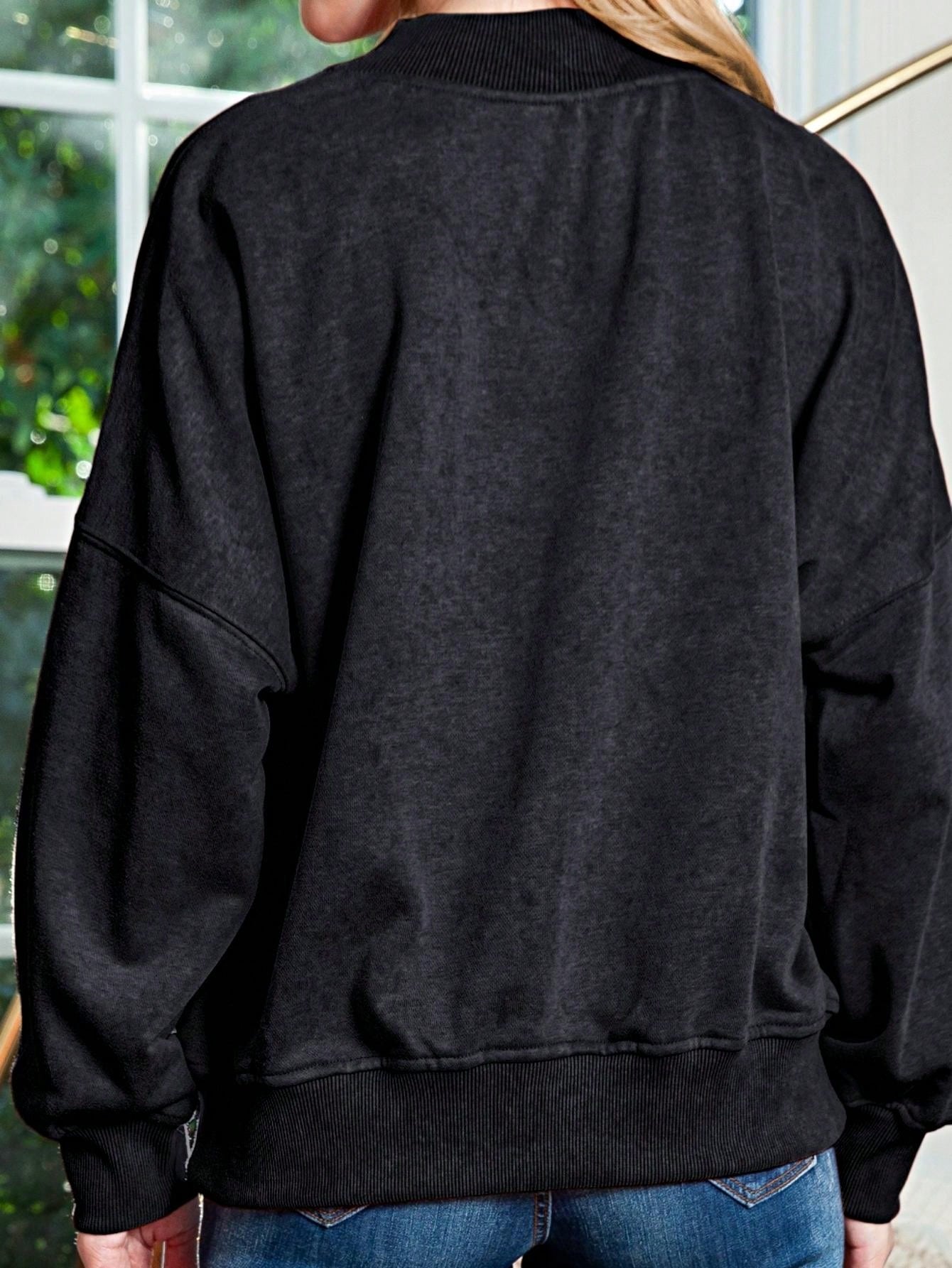 Boho Retro 60's Cotton Mix  Drop Shoulder Mineral Acid Washed Oversized Mock Neck Dolman T Shirt Top  Sweat Shirt