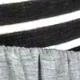 Boho Vintage Stripe Cute Baby Doll High And Low Top Blouse Tunic With Side Slit Small To 3 XL Plus