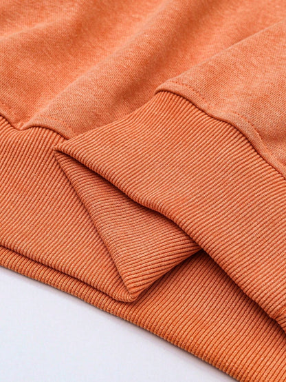 Boho Retro 60's Cotton Mix  Drop Shoulder Mineral Acid Washed Oversized Mock Neck Dolman T Shirt Top  Sweat Shirt