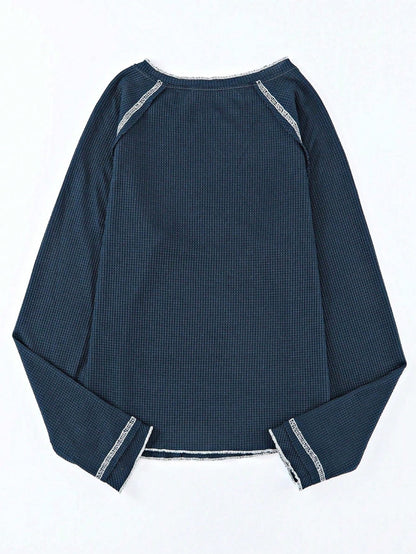 Boho Retro 90's Textured Mesh Color Block Floral Sleeve Drop Raglan Round Mock Neck  Layering Shoulder Mesh Lace Half And Long Sleeve Ivory Cream Navy Red Crew Neck Top Shirt Blouse