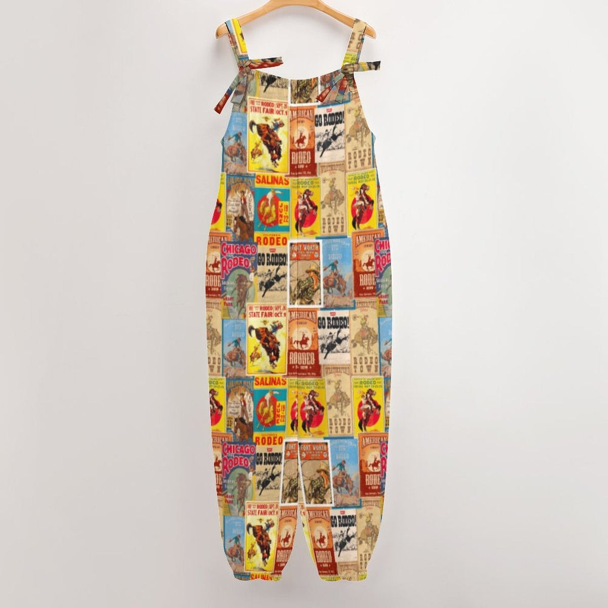Baha Ranch Vintage Rodeo Poster Overalls Jumpsuit