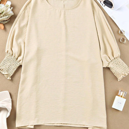 Boho Retro Vintage 90's Cream Beige Apricot Cheeta Leopard Loose Top Shirt Blouse