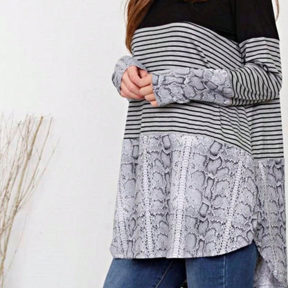 Boho Retro Rayon Color Block Pocket Soft Top Shirt Blouse Tunic | Small-3 XL