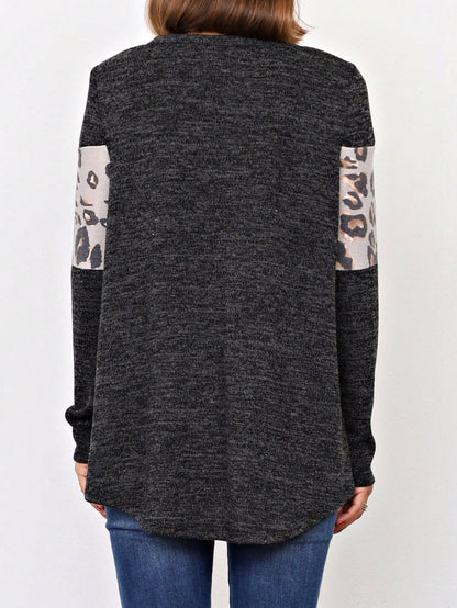 Boho Retro 90's Vintage  Preppy V Stitch  Stripe Knit Contrast Binding Brushed Soft Floral Raglan Sleeve Tunic Top Pullover Only