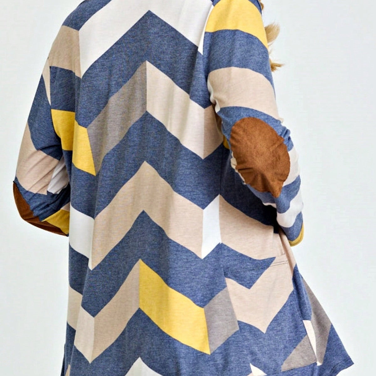 Boho Vintage Plaid Yellow Red Long Sleeve Cardigan With Pockets