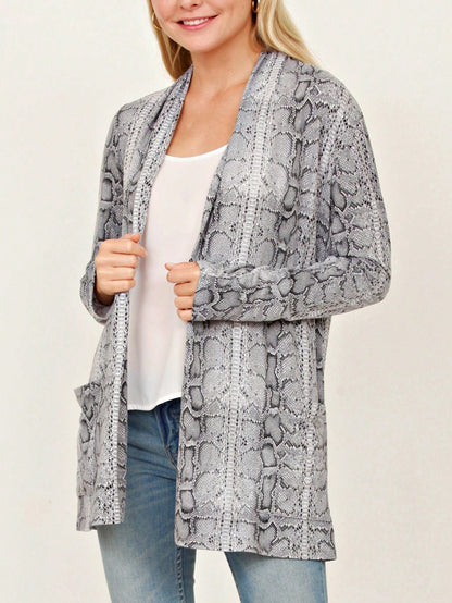 Boho Vintage Plaid Yellow Red Long Sleeve Cardigan With Pockets
