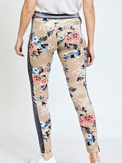 Boho Retro 90's Tie Dye Pink Blue Solid Olive Navy Black Charcoal  Grey Shirred Ruched Cuff  Jogger Pants With Drawstring And Pocket