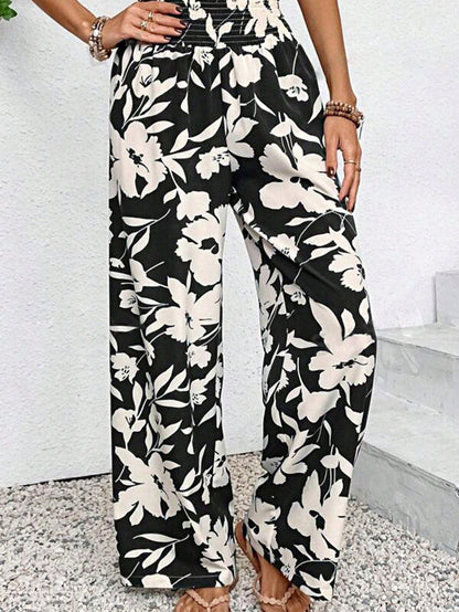 Boho Retro 90's Solid Black  Charcoal Viscose Shape High Waist Flared Leggings Pants
