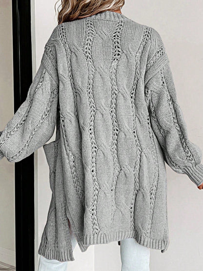 Boho Retro Crochet Knit Hollow Light Weight Dolman Batwing Sleeve Oversized Boyfriend Cardigan