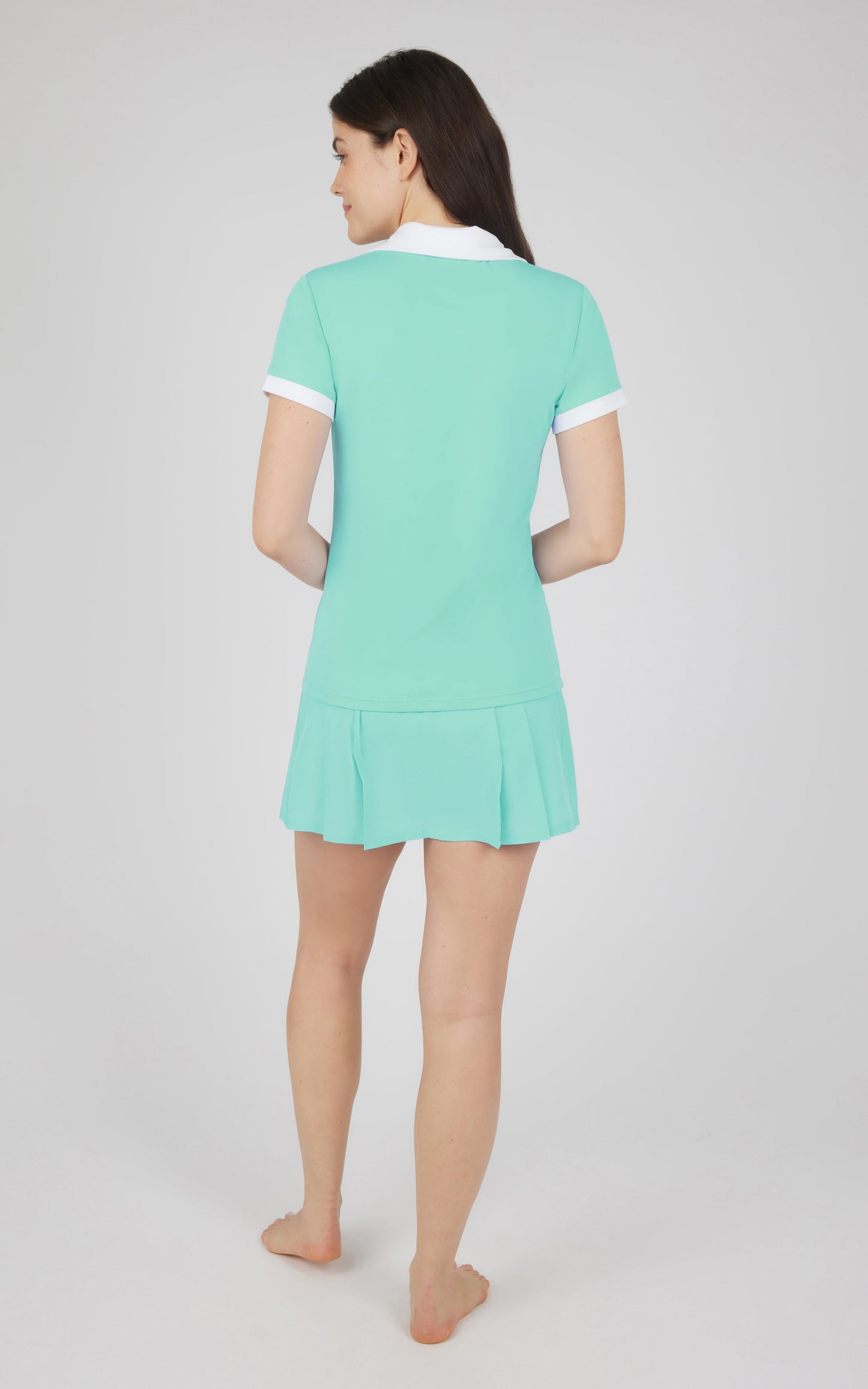 90 Degree by Reflex 2 PC Nude Tech Polo and Lightstreme Skort Set