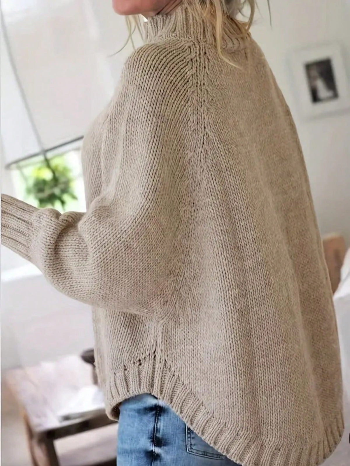 Boho Retro Vintage 60's  Drop Shoulder Wide Kimono Camouflage Marble Acid Sleeve Stripe Eyelet Overs Sized  Sweater Knit Hood Pullover Hodie