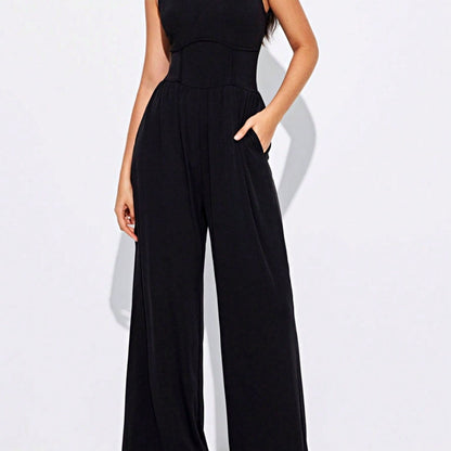 Boho Vintage Button Accent  Viscose Rayon Summer Cool Y2K Romper Jumpsuit Button Front V Neck