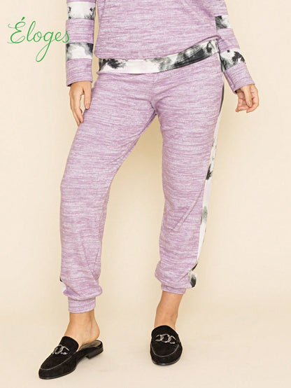Boho Retro 60"S Geo Tie Die Knee Length Water Color Green Charcoal Leggings Bottom Pants Only
