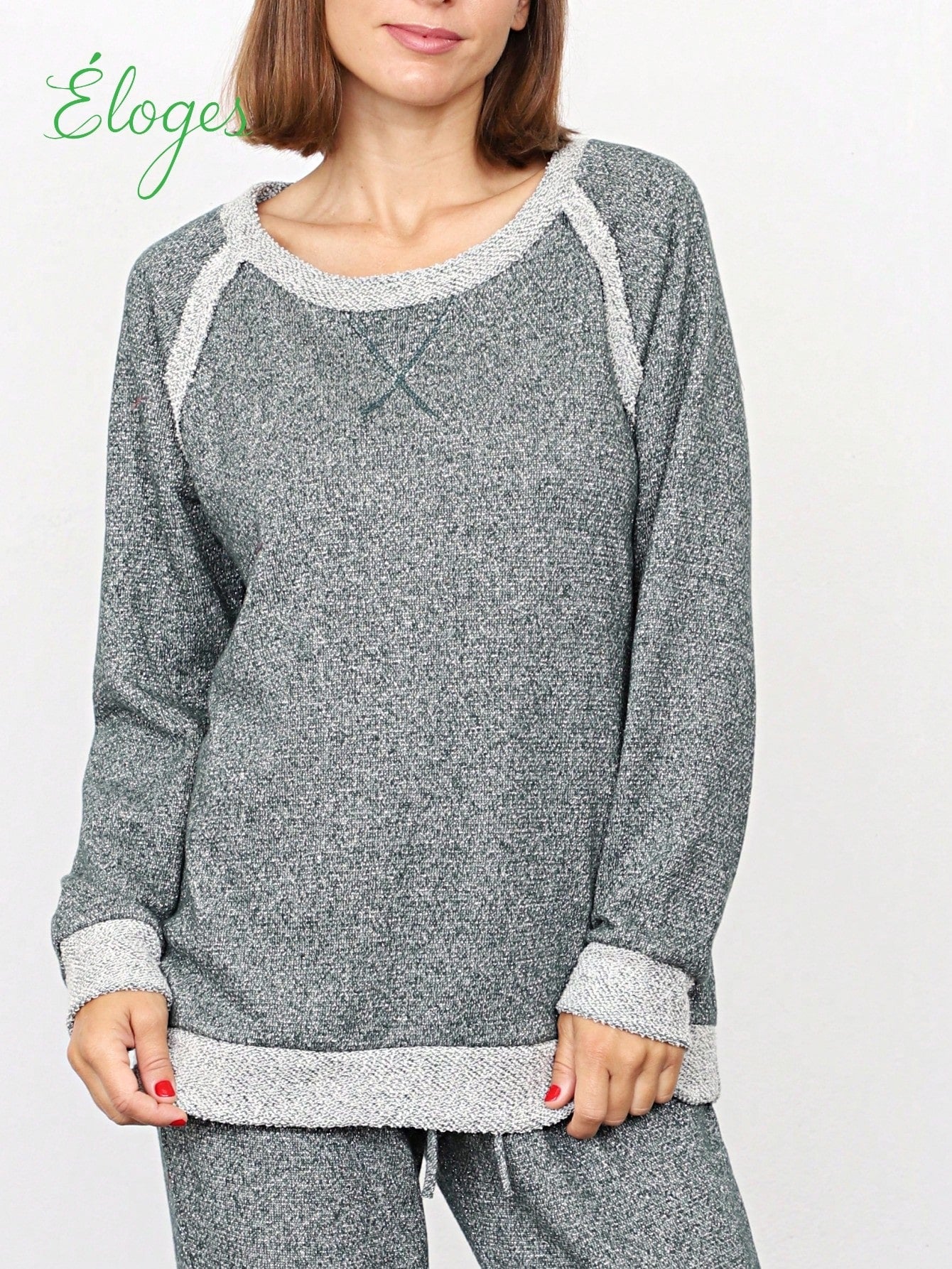 Boho Retro 90's Vintage  Preppy V Stitch  Acid Mineral Wash Tie Dye Stripe Print Raglan Sleeve Tunic Top Pullover Sweatshirt