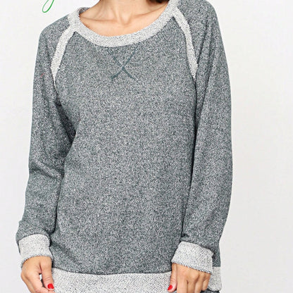 Boho Retro 90's Vintage  Preppy V Stitch  Acid Mineral Wash Tie Dye Stripe Print Raglan Sleeve Tunic Top Pullover Sweatshirt