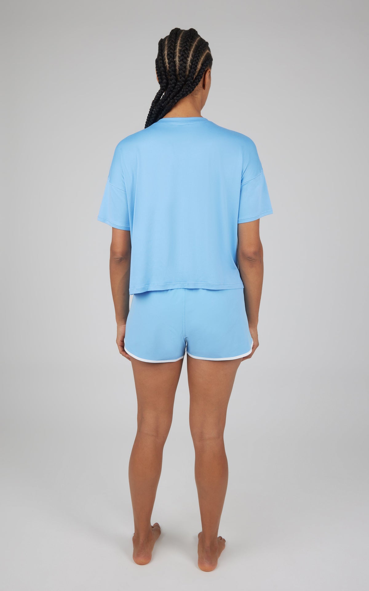 90 Degree by Reflex 2 PC Boxy Tee and Running Short Set