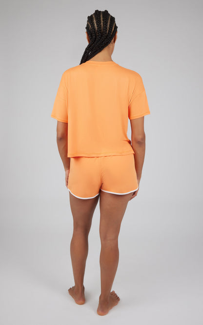 90 Degree by Reflex 2 PC Boxy Tee and Running Short Set