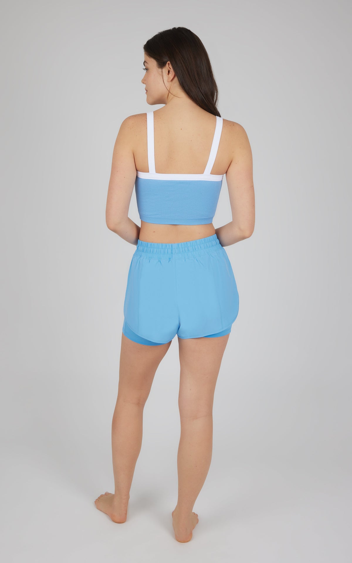 90 Degree by Reflex 2 PC Seamless Bra Tank + Lightstreme 2 in 1 Short
