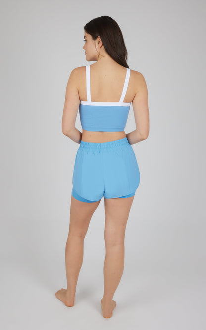 90 Degree by Reflex 2 PC Seamless Bra Tank + Lightstreme 2 in 1 Short