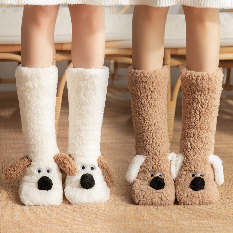 Women’s Cute Cartoon Plush Socks