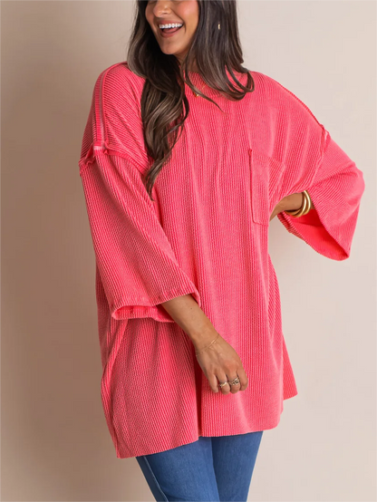 Women's Oversize High Neck Urban Ribbed Top(Buy 2 Free Shipping)